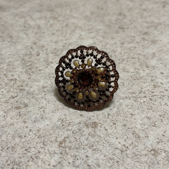 ROSE GOLD FASHION STRETCH RING - Picture 5 of 6